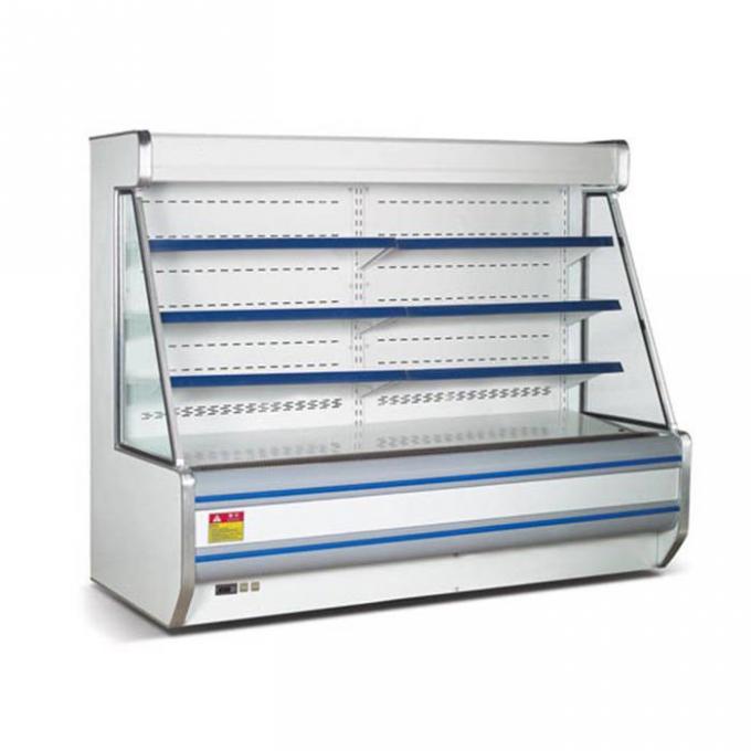 Refrigerador aberto comercial da exposição do CE 1850W para o vegetal 1