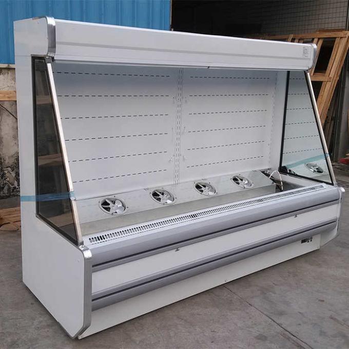 Refrigerador aberto comercial da exposição do CE 1850W para o vegetal 0