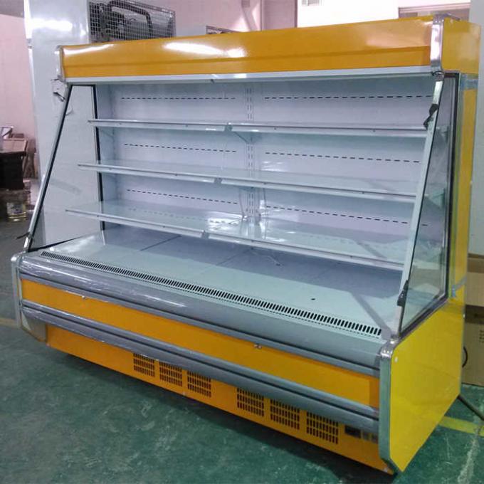 Refrigerador aberto comercial da exposição do CE 1850W para o vegetal 2