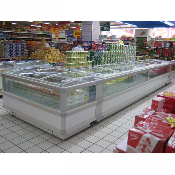 Congelador da ilha do supermercado de R404A 0