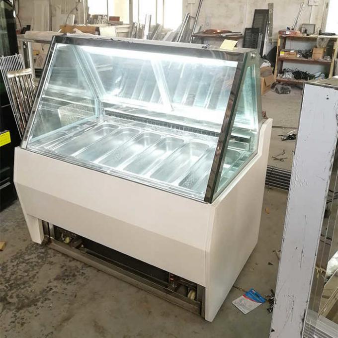 Congelador comercial da exposição do gelado de Yxfridge 1100W 0