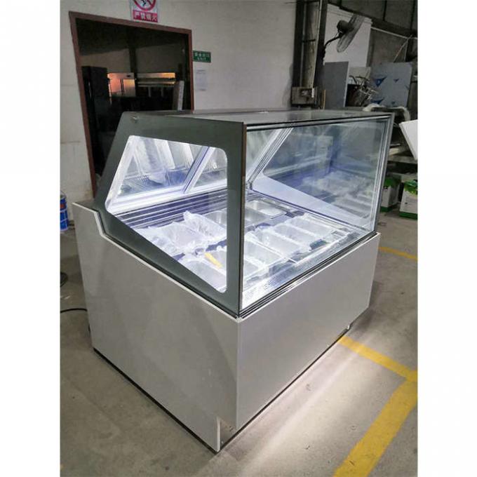 Congelador da exposição do gelado do anúncio publicitário do CE 1200mm 0
