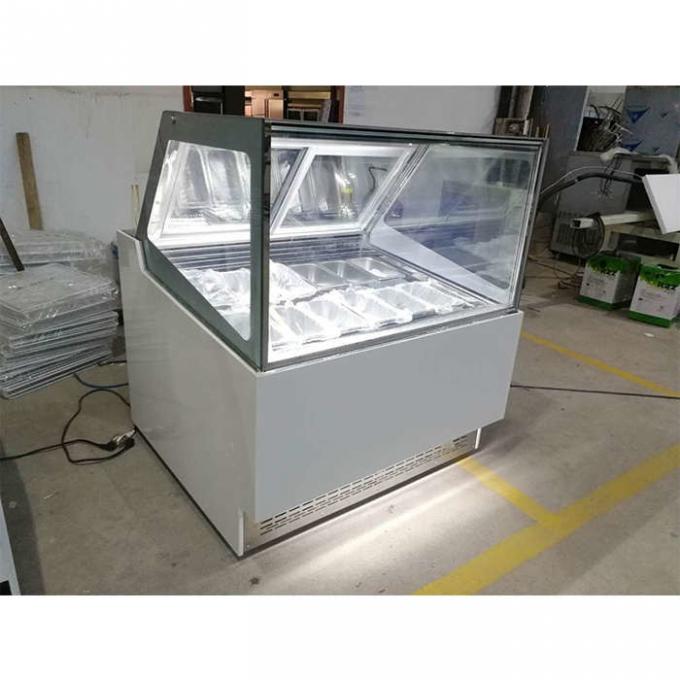 Congelador da exposição do gelado do anúncio publicitário do CE 1200mm 1