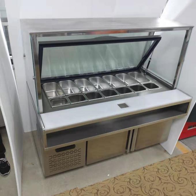 Congelador de refrigerador comercial do líquido refrigerante 400W do CE R134A 0