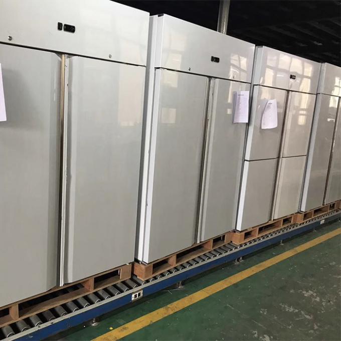 Congelador de refrigerador de aço inoxidável comercial de R404A 450W 2